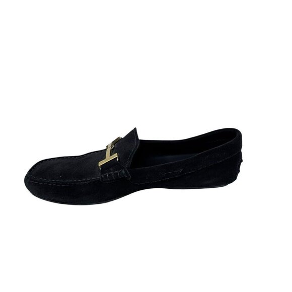 Tods Mens City Gommino Driving Shoes Double T black suede leather size 9 loafers main image 6